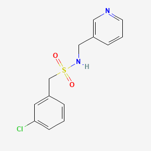 molecular formula C13H13ClN2O2S B4648529 1-(3-chlorophenyl)-N-(3-pyridinylmethyl)methanesulfonamide 