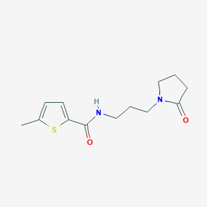 molecular formula C13H18N2O2S B4648608 5-methyl-N-[3-(2-oxo-1-pyrrolidinyl)propyl]-2-thiophenecarboxamide 