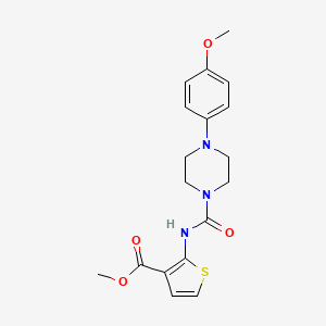 molecular formula C18H21N3O4S B4648631 methyl 2-({[4-(4-methoxyphenyl)-1-piperazinyl]carbonyl}amino)-3-thiophenecarboxylate 