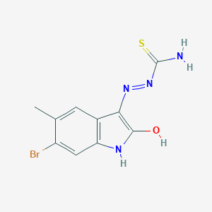 molecular formula C10H9BrN4OS B464870 6-bromo-5-methyl-1H-indole-2,3-dione 3-thiosemicarbazone 