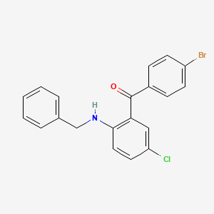 molecular formula C20H15BrClNO B4648756 [2-(benzylamino)-5-chlorophenyl](4-bromophenyl)methanone 