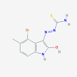 molecular formula C10H9BrN4OS B464876 4-bromo-5-methyl-1H-indole-2,3-dione 3-thiosemicarbazone 