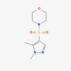 molecular formula C9H15N3O3S B4648814 4-[(1,5-dimethyl-1H-pyrazol-4-yl)sulfonyl]morpholine 