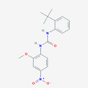 molecular formula C18H21N3O4 B4648831 N-(2-tert-butylphenyl)-N'-(2-methoxy-4-nitrophenyl)urea 