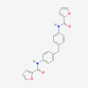 molecular formula C23H18N2O4 B464887 N-[4-[[4-(furan-2-carbonylamino)phenyl]methyl]phenyl]furan-2-carboxamide CAS No. 315672-59-4