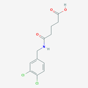 molecular formula C12H13Cl2NO3 B4648886 5-[(3,4-dichlorobenzyl)amino]-5-oxopentanoic acid 
