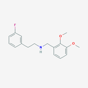 molecular formula C17H20FNO2 B4648887 (2,3-dimethoxybenzyl)[2-(3-fluorophenyl)ethyl]amine 