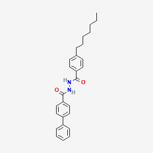 molecular formula C27H30N2O2 B4648888 N'-(4-heptylbenzoyl)-4-biphenylcarbohydrazide 