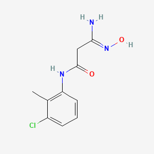 molecular formula C10H12ClN3O2 B4648891 3-amino-N-(3-chloro-2-methylphenyl)-3-(hydroxyimino)propanamide 