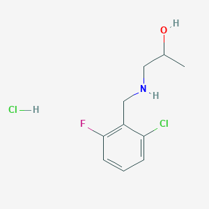 molecular formula C10H14Cl2FNO B4648969 1-[(2-chloro-6-fluorobenzyl)amino]propan-2-ol hydrochloride 
