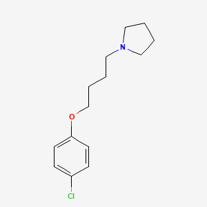 molecular formula C14H20ClNO B4649004 1-[4-(4-chlorophenoxy)butyl]pyrrolidine 