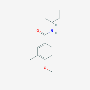 molecular formula C14H21NO2 B4649103 N-(sec-butyl)-4-ethoxy-3-methylbenzamide 