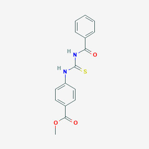 molecular formula C16H14N2O3S B464923 Methyl 4-(benzoylcarbamothioylamino)benzoate CAS No. 300819-85-6