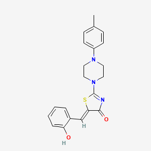 molecular formula C21H21N3O2S B4649279 5-(2-hydroxybenzylidene)-2-[4-(4-methylphenyl)-1-piperazinyl]-1,3-thiazol-4(5H)-one 