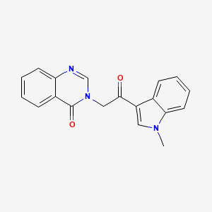 molecular formula C19H15N3O2 B4649288 3-[2-(1-methyl-1H-indol-3-yl)-2-oxoethyl]-4(3H)-quinazolinone 