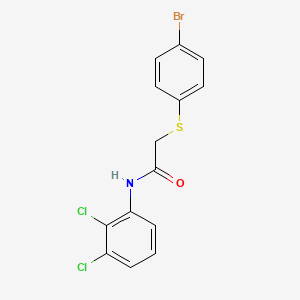 molecular formula C14H10BrCl2NOS B4649386 2-[(4-bromophenyl)thio]-N-(2,3-dichlorophenyl)acetamide 