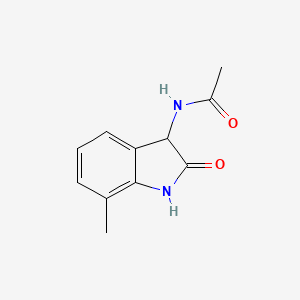 molecular formula C11H12N2O2 B4649444 N-(7-methyl-2-oxo-2,3-dihydro-1H-indol-3-yl)acetamide 