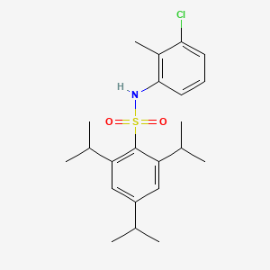 molecular formula C22H30ClNO2S B4649510 N-(3-chloro-2-methylphenyl)-2,4,6-triisopropylbenzenesulfonamide 