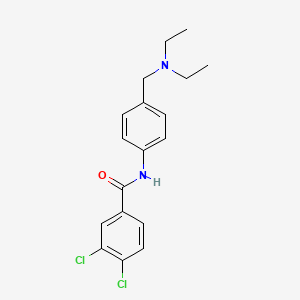 molecular formula C18H20Cl2N2O B4649529 3,4-dichloro-N-{4-[(diethylamino)methyl]phenyl}benzamide 