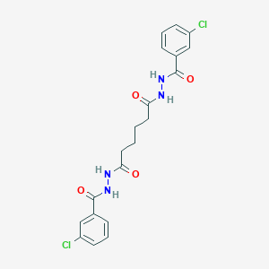 N'~1~,N'~6~-bis[(3-chlorophenyl)carbonyl]hexanedihydrazide