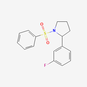 2-(3-fluorophenyl)-1-(phenylsulfonyl)pyrrolidine