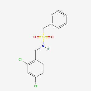 molecular formula C14H13Cl2NO2S B4649585 N-(2,4-dichlorobenzyl)-1-phenylmethanesulfonamide 