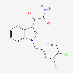 molecular formula C17H12Cl2N2O2 B4649612 2-[1-(3,4-dichlorobenzyl)-1H-indol-3-yl]-2-oxoacetamide 