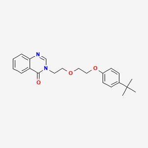 molecular formula C22H26N2O3 B4649645 3-{2-[2-(4-tert-butylphenoxy)ethoxy]ethyl}-4(3H)-quinazolinone 