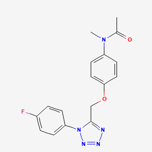 molecular formula C17H16FN5O2 B4649665 N-(4-{[1-(4-fluorophenyl)-1H-tetrazol-5-yl]methoxy}phenyl)-N-methylacetamide 