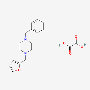 molecular formula C18H22N2O5 B4649720 1-benzyl-4-(2-furylmethyl)piperazine oxalate 