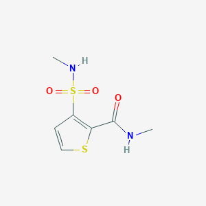 molecular formula C7H10N2O3S2 B4649814 N-methyl-3-[(methylamino)sulfonyl]-2-thiophenecarboxamide 