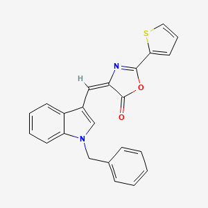 4-[(1-benzyl-1H-indol-3-yl)methylene]-2-(2-thienyl)-1,3-oxazol-5(4H)-one