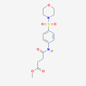 molecular formula C15H20N2O6S B464991 Methyl 4-((4-(morpholinosulfonyl)phenyl)amino)-4-oxobutanoate CAS No. 349617-17-0