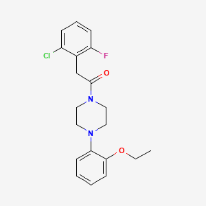 molecular formula C20H22ClFN2O2 B4649929 1-[(2-chloro-6-fluorophenyl)acetyl]-4-(2-ethoxyphenyl)piperazine 