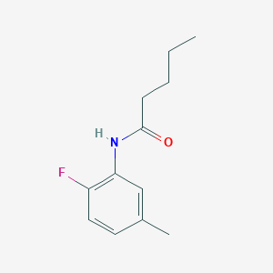 molecular formula C12H16FNO B4649948 N-(2-fluoro-5-methylphenyl)pentanamide 