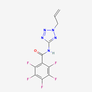 molecular formula C11H6F5N5O B4649953 N-(2-allyl-2H-tetrazol-5-yl)-2,3,4,5,6-pentafluorobenzamide 