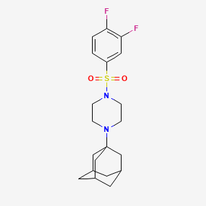 1-(1-adamantyl)-4-[(3,4-difluorophenyl)sulfonyl]piperazine