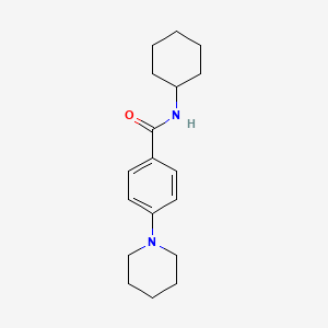 molecular formula C18H26N2O B4650041 N-cyclohexyl-4-(1-piperidinyl)benzamide 