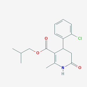 molecular formula C17H20ClNO3 B4650057 isobutyl 4-(2-chlorophenyl)-2-methyl-6-oxo-1,4,5,6-tetrahydro-3-pyridinecarboxylate 