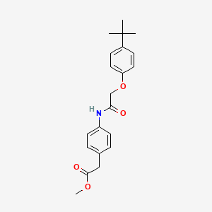 methyl (4-{[(4-tert-butylphenoxy)acetyl]amino}phenyl)acetate
