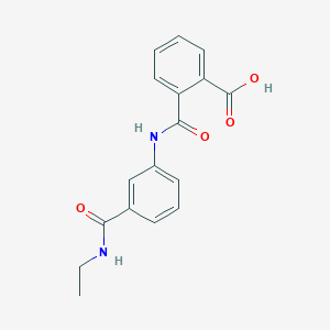 molecular formula C17H16N2O4 B4650161 2-[({3-[(ethylamino)carbonyl]phenyl}amino)carbonyl]benzoic acid 
