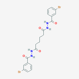 N'~1~,N'~6~-bis[(3-bromophenyl)carbonyl]hexanedihydrazide