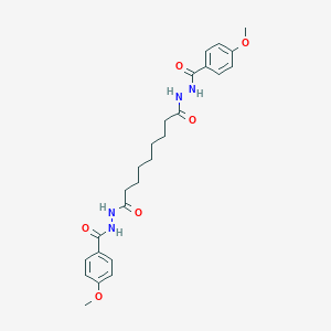molecular formula C25H32N4O6 B465025 N'1,N'9-bis(4-methoxybenzoyl)nonanedihydrazide 