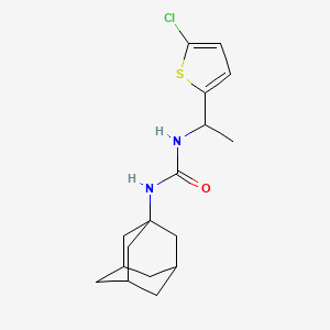 molecular formula C17H23ClN2OS B4650273 N-1-adamantyl-N'-[1-(5-chloro-2-thienyl)ethyl]urea 
