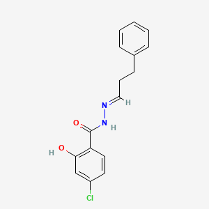 molecular formula C16H15ClN2O2 B4650278 4-chloro-2-hydroxy-N'-(3-phenylpropylidene)benzohydrazide 