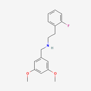 molecular formula C17H20FNO2 B4650319 (3,5-dimethoxybenzyl)[2-(2-fluorophenyl)ethyl]amine 