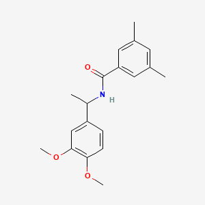 molecular formula C19H23NO3 B4650411 N-[1-(3,4-dimethoxyphenyl)ethyl]-3,5-dimethylbenzamide 