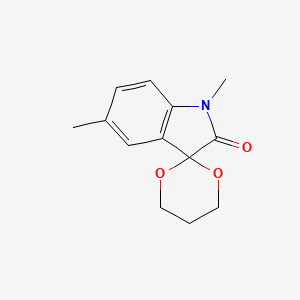 molecular formula C13H15NO3 B4650439 1',5'-dimethylspiro[1,3-dioxane-2,3'-indol]-2'(1'H)-one 