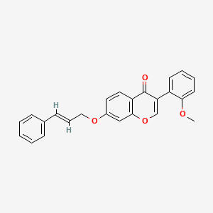 molecular formula C25H20O4 B4650466 3-(2-methoxyphenyl)-7-[(3-phenyl-2-propen-1-yl)oxy]-4H-chromen-4-one 