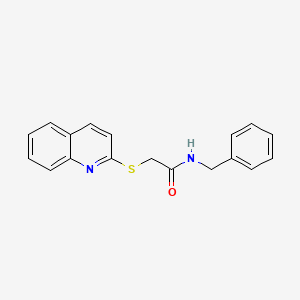 molecular formula C18H16N2OS B4650603 N-benzyl-2-(2-quinolinylthio)acetamide 